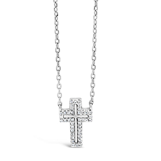 Absolute Sterling Silver Cross Necklace