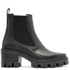 Alpe Black Leather Pull On Boots