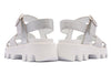 Alpe Silver Leather Chunky Sandals