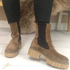 Alpe Tan Suede Chunky Mid Length Boots