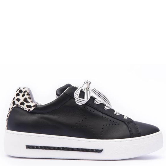 Alpe Black Leather Sneakers 4221