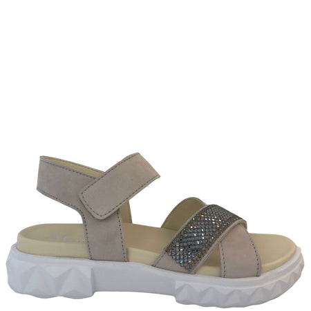 Alpe Grey Suede Sandals