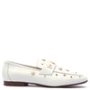 Alpe White Studded Loafers 41450