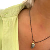 Angela D'Arcy Black Delicate Necklace - Labradorite