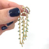 Angela D'Arcy Gold Signature Beaded Earrings  - Amazonite Star Lights