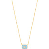 Ania Haie Bright Future Blue Enamel Gold Necklace