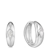 Ania Haie Dance Til Dawn Sparkle Silver Dome Hoop Earrings