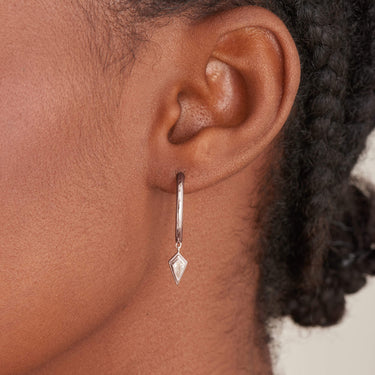 Ania Haie Dance Til Dawn Sparkle Silver Hoop Earrings