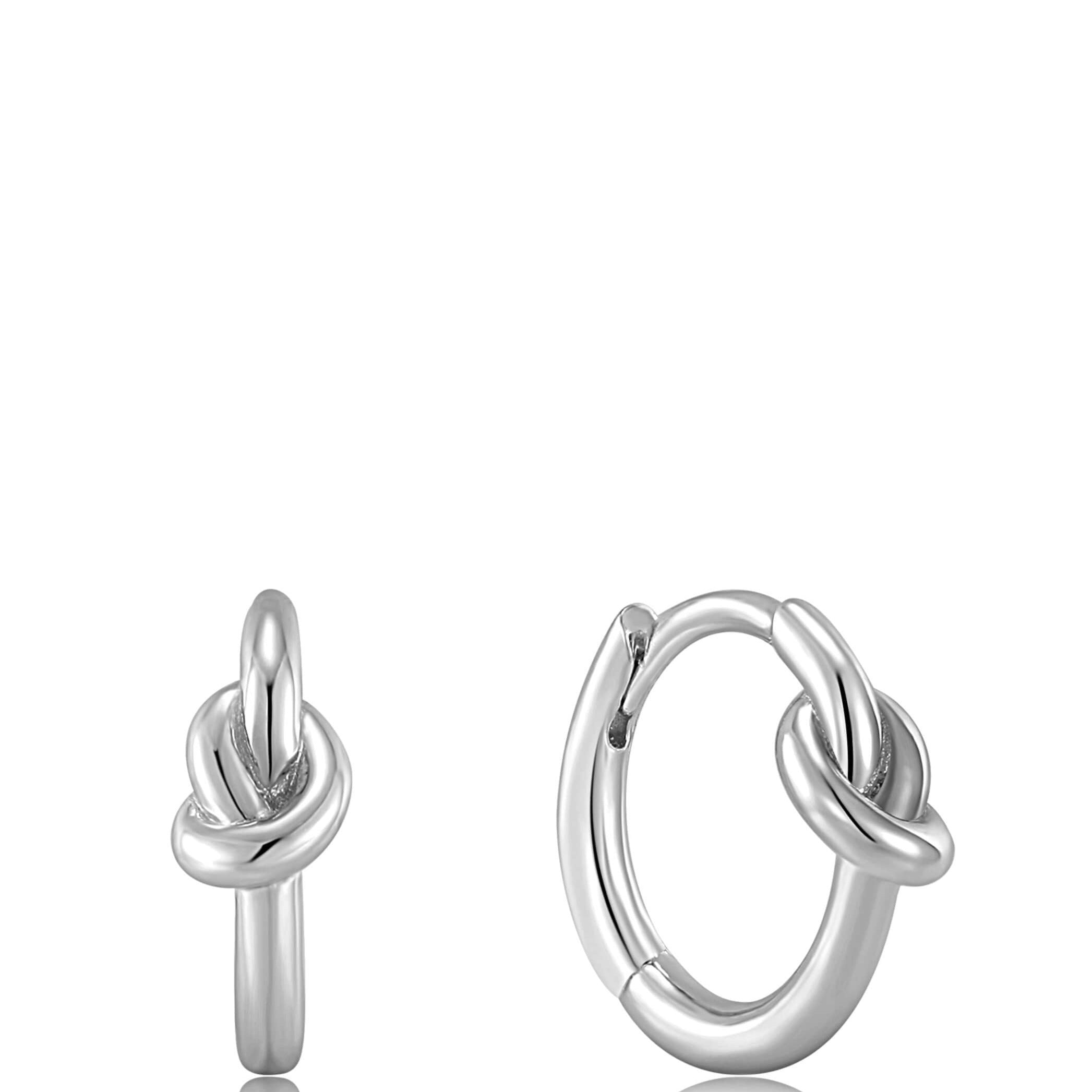 Ania Haie Forget Me Knot Huggie Hoop Earrings