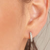 Ania Haie Glam Rock Silver Huggie Hoop Earrings