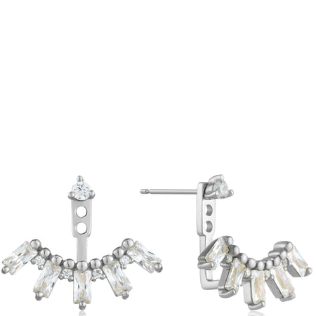 Ania Haie Glow Getter Cluster Ear Jackets Silver Earrings