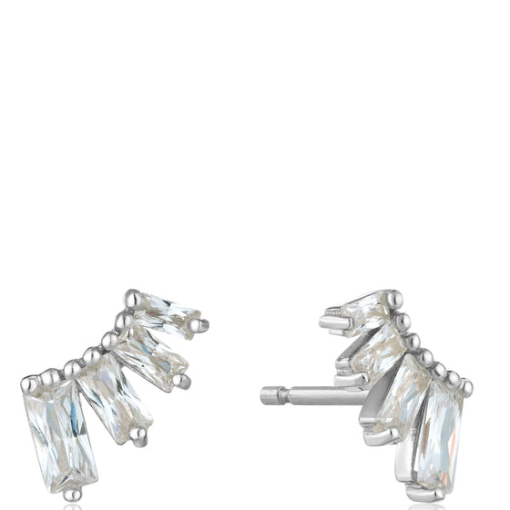 Ania Haie Glow Getter Cluster Silver Stud Earrings