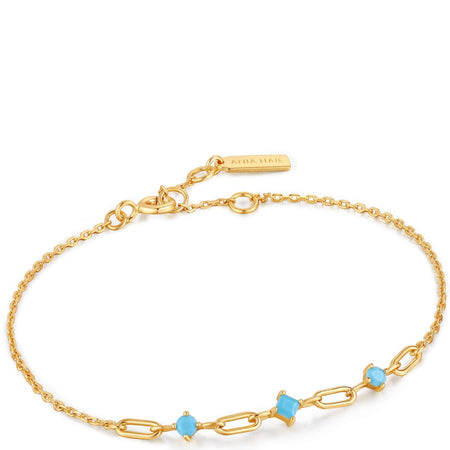 Ania Haie Into The Blue Turquoise Gold Bracelet