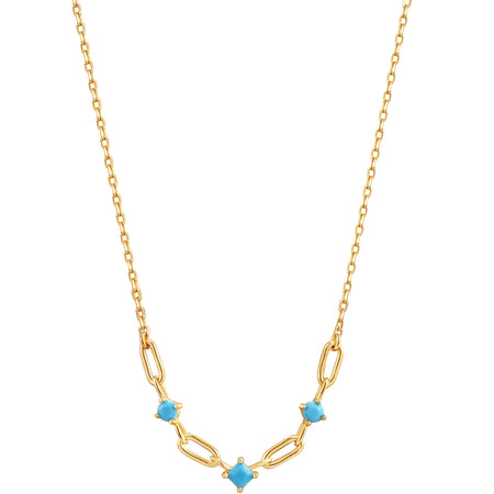 Ania Haie Into The Blue Turquoise Gold Necklace