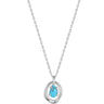 Ania Haie Making Waves Turquoise Circle Pendant Silver Necklace