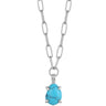 Ania Haie Making Waves Turquoise Drop Pendant Silver Necklace