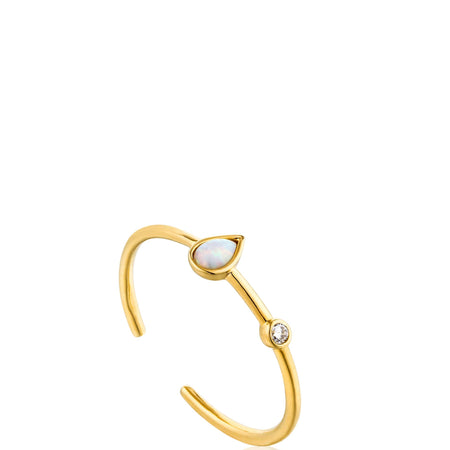 Ania Haie Opal Raindrop Gold Ring