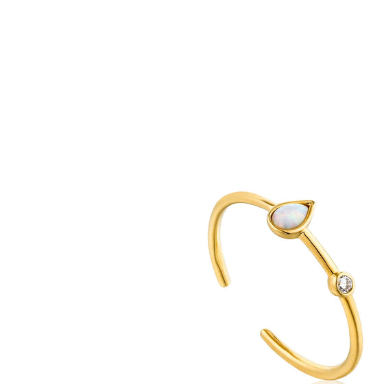 Ania Haie Opal Raindrop Gold Ring