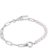 Ania Haie Pearl Chunky Link Silver Bracelet