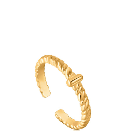 Ania Haie Rope Twist Gold Ring