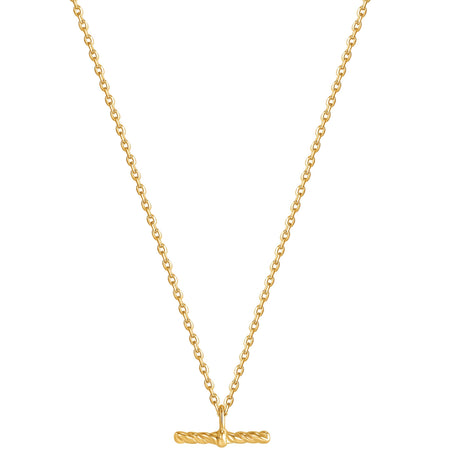 Ania Haie Ropes & Dreams T Bar Gold Necklace