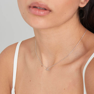 Ania Haie Ropes & Dreams T Bar Silver Necklace