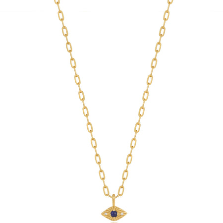Ania Haie Second Nature Lapis Evil Eye Gold Necklace
