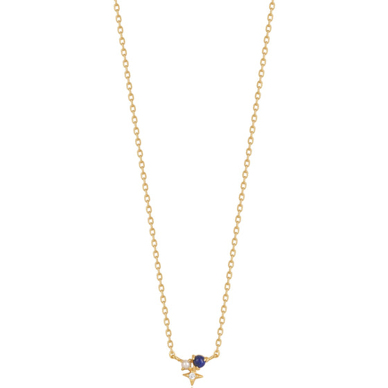 Ania Haie Second Nature Lapis Star Gold Necklace