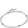 Ania Haie Second Nature Malachite Star Silver Bracelet