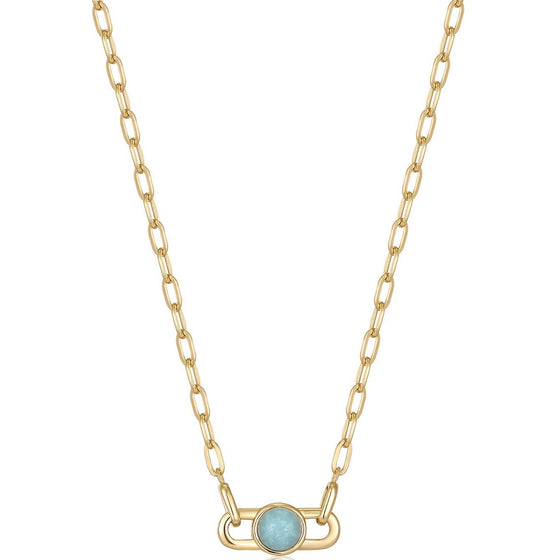 Ania Haie Spaced Out Gold Orb Necklace - Amazonite