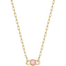 Ania Haie Spaced Out Gold Orb Necklace - Rose Quartz