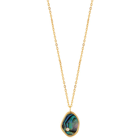 Ania Haie Turning Tides Tidal Abalone Gold Necklace