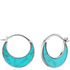 Ania Haie Turning Tides Turquoise Silver Crescent Earrings