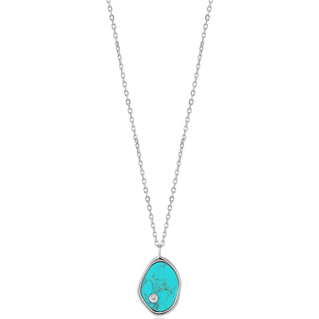Ania Haie Turning Tides Turquoise Silver Necklace