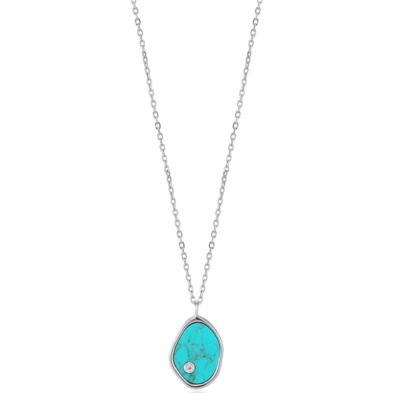 Ania Haie Turning Tides Turquoise Silver Necklace