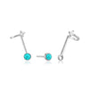 Ania Haie Turning Tides Turquoise Silver Stud Earrings