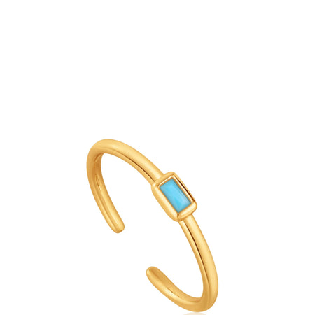 Ania Haie Turquoise Gold Ring