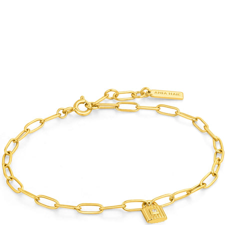 Ania Haie Under Lock & Key Gold Bracelet