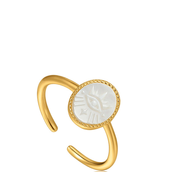 Ania Haie Wild Soul Evil Eye Gold Ring