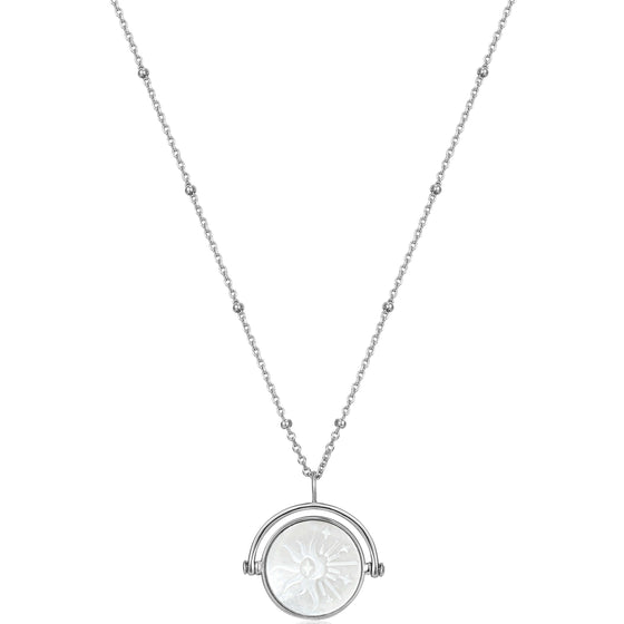 Ania Haie Wild Soul Sunbeam Emblem Silver Necklace