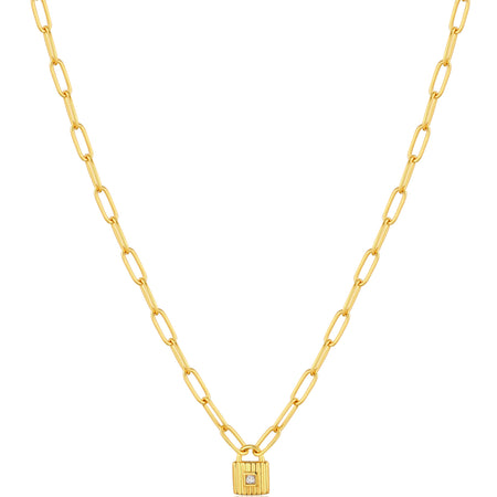 Ania Haie Under Lock & Key Gold Necklace