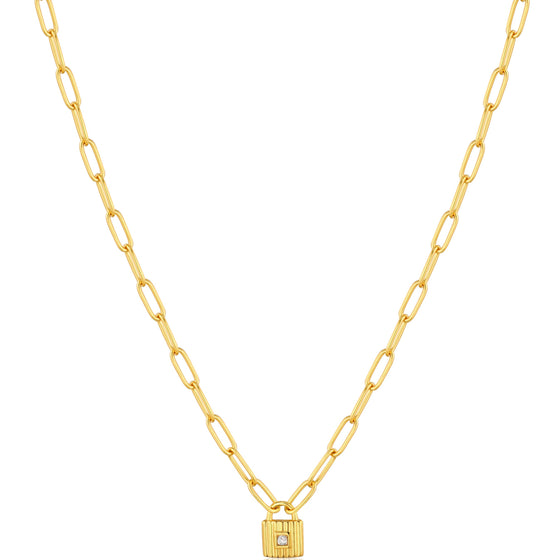 Ania Haie Under Lock & Key Gold Necklace