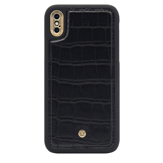 MARVELLE Black Croc Phone Case - iPhone X/XS