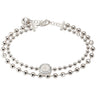Rebecca Silver Double Bracelet