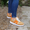 Camper Tan & Orange Sneakers