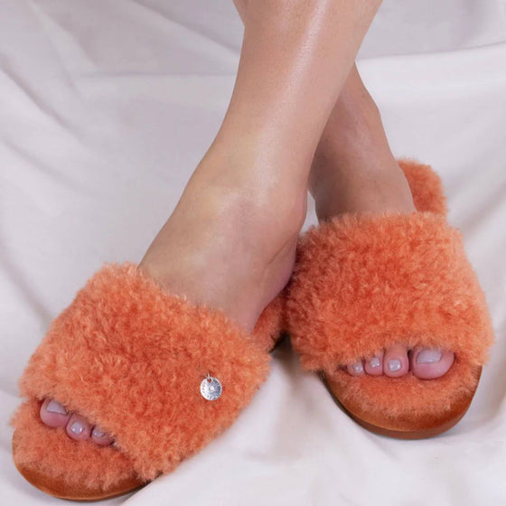 Candy Ginger Fluffy Slippers