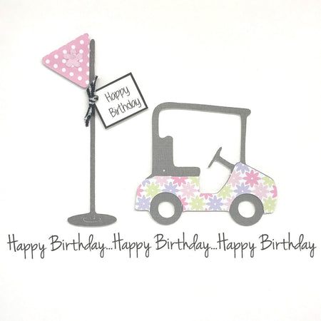 Happy Birthday Card - Ladies Golf