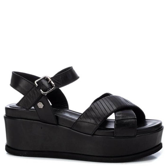 Carmela Black Platform Sandals