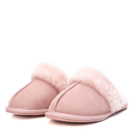 Carmela Pink Suede Slippers