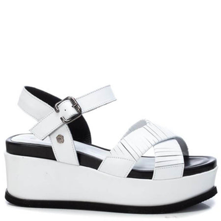 Carmela White Platform Sandals